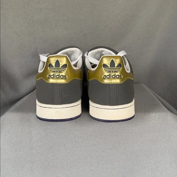 Adidas Superstar Shoes in Purple, White, and Gold - Picture 5 of 9